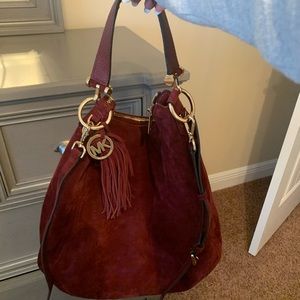 Suede Michael Kors shoulder bag